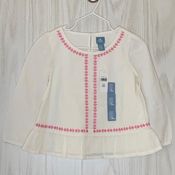 GAP Other - NWT Baby GAP Boho Top w/ Embroidery & Peplum 2T